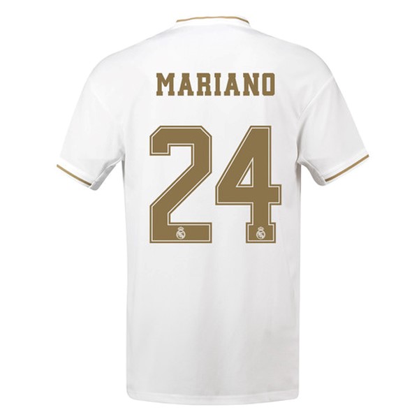 Camiseta Real Madrid NO.24 Mariano Replica Primera Ropa 2019/20 Blanco